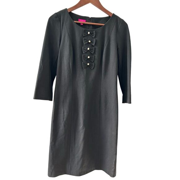 TALBOTS LIMITED EDITION Black Midi Dress Size 2 Office Professional Business - Picture 2 of 9